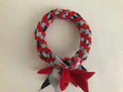 Durable Fleece Ring Dog Chew Toy (Super Chewer)