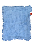 Load image into Gallery viewer, NEW Carrier Square Ruffled Blanket 14"x17", Bella Light Blue 

