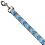 Dog Leash - Chevron Weave Grays/Blues