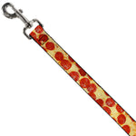 Dog Leash - Pepperoni Pizza Vivid