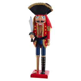 Kurt Adler 15-Inch Pirate Nutcracker with peg leg