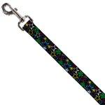 Dog Leash - Sketch Stars Black/Multi Color