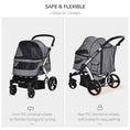 Load image into Gallery viewer, Travel Pet Stroller with Adjustable Handlebar
