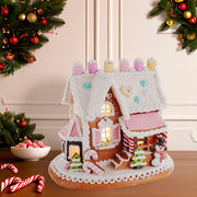 Kurt Adler 9-Inch Gingerbread House with LED Lights