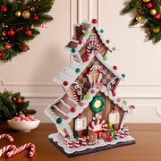 Kurt Adler 13-Inch Gingerbread Cookie 3-Layered LED House