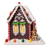 Kurt Adler 9.5-Inch Battery Operated LED Gingerbread Cookie House