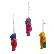 Kurt Adler Grateful Dead Bear Ornament Set, 3-Piece Set
