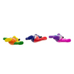 Kurt Adler 4.25-Inch Noble Gems Glass Grateful Dead Bear 3-Piece Ornament Set