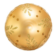 Kurt Adler 60MM Gold With Pattern Glass Ornaments, 12-Piece Box