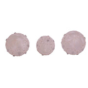 Kurt Adler 80MM White Glass Ball Finial and Onion, 3-Piece Set