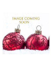 Kurt Adler 80MM Silver and Black Jeweled Glass Ball Ornaments, 6 Piece Set