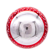 Kurt Adler 80MM Red and Green Reindeer Glass Ball Ornaments, 6 Piece Set