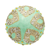 Kurt Adler 80MM Glass Teal and Blue Glass Ornaments, 6-Piece Box