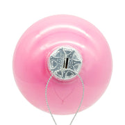 Kurt Adler 80MM Glass Pearlized Pink Ball Ornaments