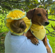 Gingham Bandana and Scrunchie Set