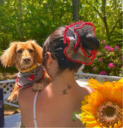 Gingham Bandana and Scrunchie Set