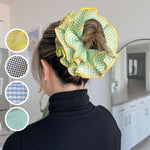 Gingham Bandana and Scrunchie Set 