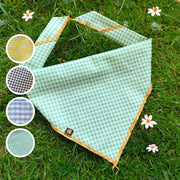 Gingham Bandana and Scrunchie Set 