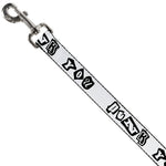 Dog Leash - Punk You White/Black
