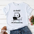 Load image into Gallery viewer, "Go Away I'm Introverting" Cat T-Shirt 
