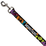 Dog Leash - Space Jam MONSTARS 5-Player Group Pose/Basketballs Galaxy Black/White