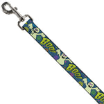 Dog Leash - Ghost BOO! Blue/Multi Color