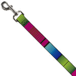 Dog Leash - Zarape7 Vertical Pinks/Blues/Greens/Black
