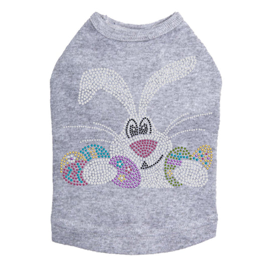 Large Bunny & Eggs - Dog Tank alternate view