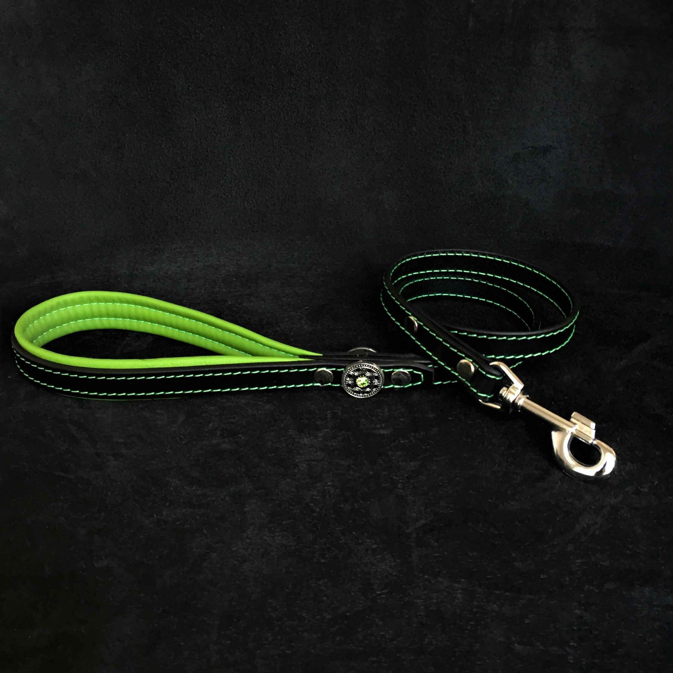 'Bijou'' harness Black & Green for big dogs