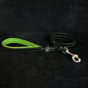'Bijou'' leather lead green