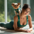 Load image into Gallery viewer, EcoBark Step In Dog Harness - XXXS to Small Breeds- Reflective Soft Mesh Harness for Teacup, Small Dogs and Puppies / Forest Green
