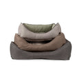 Load image into Gallery viewer, GreenDog Kuddler- Luxe Neutral - Bolster Dog Bed - Dark Gray - Medium
