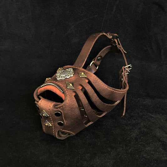 Aztec'' Basket Muzzle Grey by Bestia Dog Gear