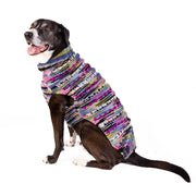 Purple Woodstock Dog Sweater