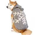 Load image into Gallery viewer, Alpaca Grey Snowflake Dog Sweater
