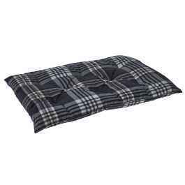 Bowsers Greystone Tartan Tufted Dog Crate Cushion - Washable Crate and Lounge Comfort