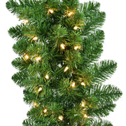 Kurt Adler 9' Prelit Clear LED Vanderbilt Garland
