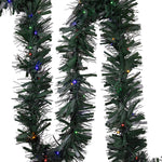 Kurt Adler 24-Foot Pre-lit Green Pathway Garland with Stakes