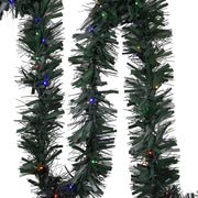 Kurt Adler 24-Foot Pre-lit Green Pathway Garland with Stakes