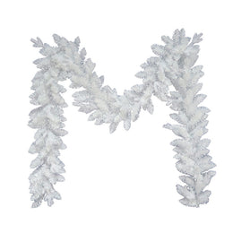 Kurt Adler 9-Foot Unlit Jackson White Pine Garland