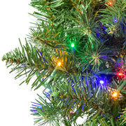 Kurt Adler 9-Foot Prelit Multicolored LED Noble Fir Garland