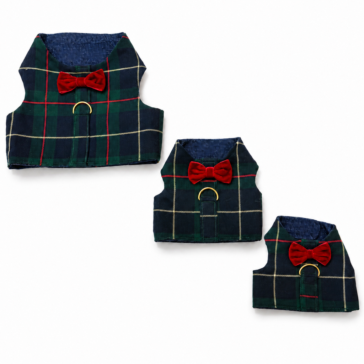 Green Plaid Harness