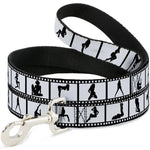 Dog Leash - Girls Posing Film Strip White/Black