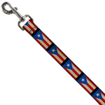 Dog Leash - Puerto Rico Flag Weathered
