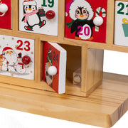Kurt Adler 15-Inch Wooden Tree Advent Calendar
