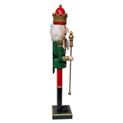 Kurt Adler stately 22-Inch Red and Green King Nutcracker