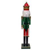 Kurt Adler stately 22-Inch Red and Green King Nutcracker