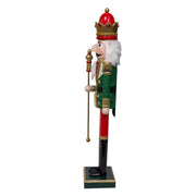 Kurt Adler stately 22-Inch Red and Green King Nutcracker