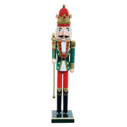 Kurt Adler stately 22-Inch Red and Green King Nutcracker