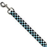 Dog Leash - Checker Black/Ombre Turquoise